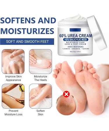 Juadnic Urea Cream contains 60 urea cream and 2 salicylic acid which deeply nourishes repairs dry cracks and removes calluses It is suitable for heels and elbows - Buy Online on GoSupps.com
