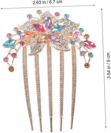 Ipetboom Rhinestone Hair Accessories Hairpin Flower Hair Comb Decorative Hair Combs Women Hair Comb Women Rhinestone Hair Comb Wedding Hair Comb Women Hair Accessories Bride Hair Comb - Buy Online on GoSupps.com