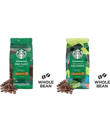 STARBUCKS Pike Place Roast Single-Origin Colombia Whole Bean Coffee 450g (Pack of 4) - Buy Online on GoSupps.com