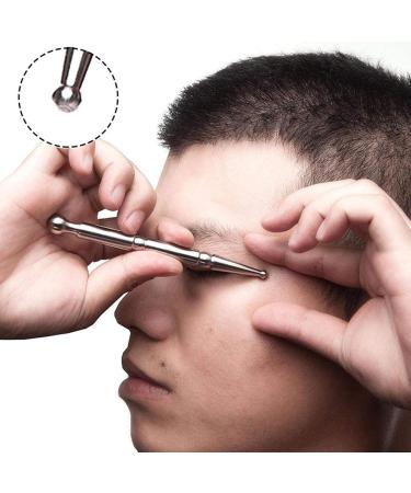 Dewin Stainless Steel Manual Acupuncture Pen | Ergonomic Portable Trigger Point Massage Device for Face & Body Pain Relief - Buy Online on GoSupps.com