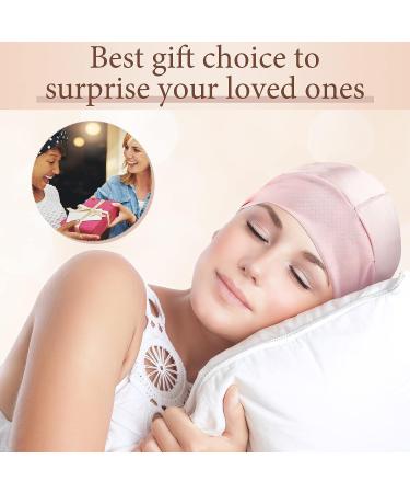 4-Piece Silk Hair Wrap Set for Sleeping - Satin Edge Scarf & Bonnet - Multicolor Silk Sleep Cap for Women & Girls - Buy Online on GoSupps.com