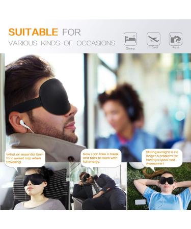 3 Pack 100% Blackout 3D Contoured Sleep Mask for Sleeping - Navy/Violet/Royal Set - Buy Online on GoSupps.com
