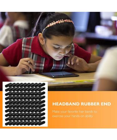 EXCEART 100pcs Headband Rubber End Caps 5MM - Hair Hoop Replacement Cover for DIY Accessories - Buy Online on GoSupps.com