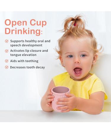 CSFICTS Toddler Cups - Mini Silicone Baby Cup 2 Pack, BPA Free Drinking Training Cup for Babies and Toddlers 6 Months+ (Ether) - Buy Online on GoSupps.com