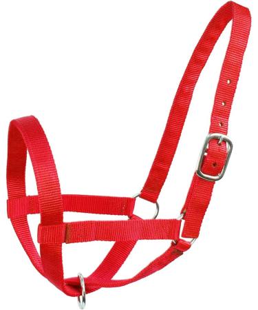 Derby Originals Adjustable Nylon Livestock Cattle Halter - Large (800-1400lbs) Red - Buy Online on GoSupps.com