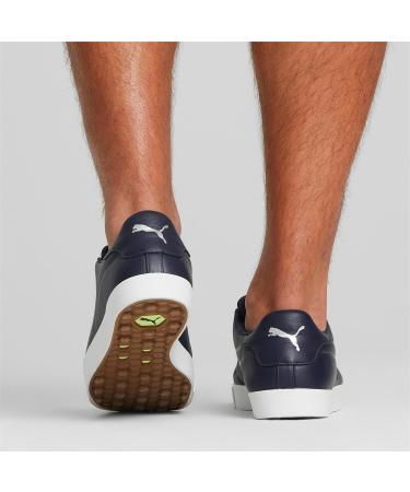 PUMA Men's Fusion Classic Golf Shoe - 46 EU Navy Blazer | International Shipping Available - Buy Online on GoSupps.com