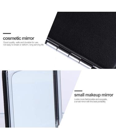 Buy Lurrose Portable Pocket Mirror 2-Pack - Mini Two-Sided Makeup Mirror for Travel | Small Cosmetic Mirror (6x8 cm) in White & Black - Buy Online on GoSupps.com