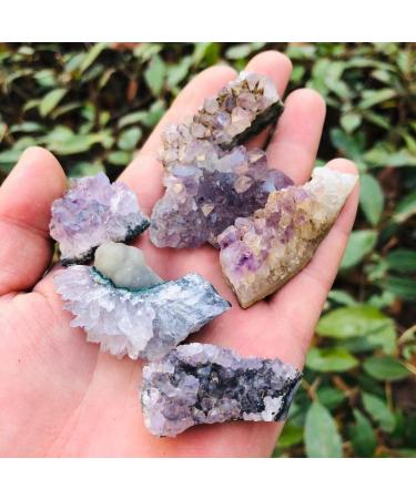 Natural Crystal Rough Natural Quartz Crystal Natural Raw Quartz Crystal Cluster Stones Specimen Home Crafts Decoration Ornament Home Office Decor (Color : 10g-20g 3pc)