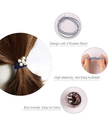 Seatecks Elastic Hair Tie Set - 21 Pearl Hair Bands & Ponytail Holders | International Shipping Available - Buy Online on GoSupps.com
