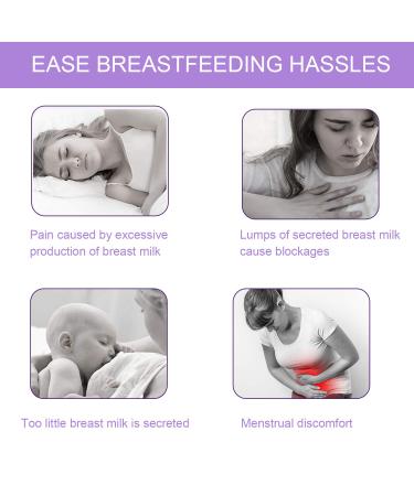 QETRABONE Breast Therapy Pads - Hot Cold Gel Pads for Breastfeeding Relief - Purple, Reusable & Microwavable - Buy Online on GoSupps.com