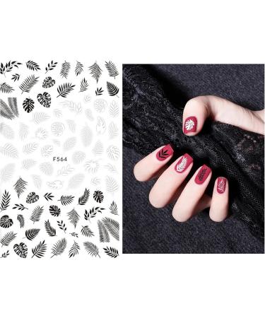 Andiker 10 Sheets Flowers Nail Art Stickers Self-Adhesive DIY Nail Stickers - Buy Online on GoSupps.com