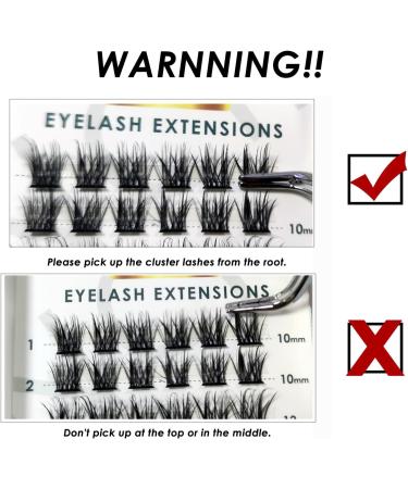 Lanciley Individual Lashes 72 Clusters | DIY Eyelash Extensions C/D Curl | Natural Soft & Reusable | Easy to Use | 10/12/14/15/16mm - L28 - Buy Online on GoSupps.com