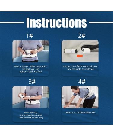 Decompression Back Belt | Lumbar Support & Pain Relief | Automatic Size L - Buy Online on GoSupps.com