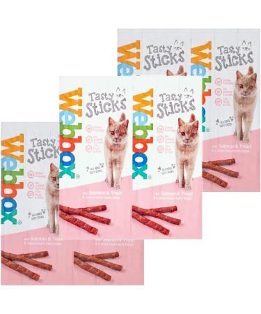 Surrey Feed Webbox Cat Tasty Sticks - Salmon and Trout (Pack of 3) - Buy Online on GoSupps.com