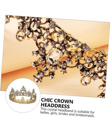 MAGICLULU 1pc Baroque Crown Womens Headbands Hairband for Skincare Baroque for Womens Bridal Headpiece Vintage Headdress Baroque Vintage Crowns Wedding Accessories Bride Alloy 14.5x5.5CM White - Buy Online on GoSupps.com