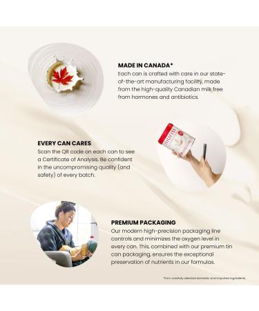 NIURISS Infant Formula - Made in Canada - Special Launch Price Until December 12th - Complete Nutrition* with OPO Lipids GOS fiber and Canadian milk (No Hormones and No Antibiotics) - 0-12 months 700g - Buy Online on GoSupps.com