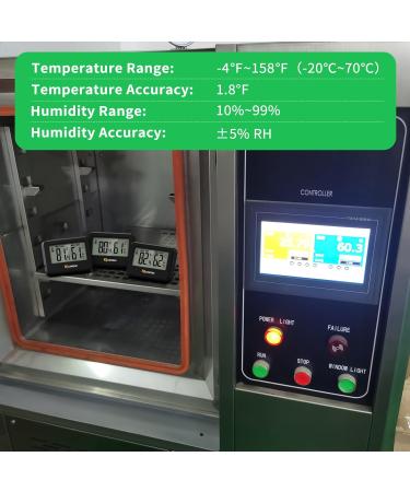 4PC Mini Digital Hygrometer & Thermometer Set - Reptile Indoor & Outdoor Temperature & Humidity Meter for Greenhouse Garden Closet & Guitar Case - Buy Online on GoSupps.com
