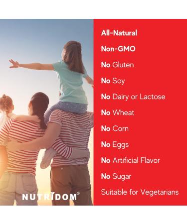 Nutridom Timed-Release Vitamin C 1 000mg with Citrus Bioflavonoids 100mg & Rose hip 100mg - Ascorbic Acid Supplement - Vegan-Friendly Non-GMO Gluten-free Soy-free Dairy-free 4 month supply (120 Tablets) - Buy Online on GoSupps.com