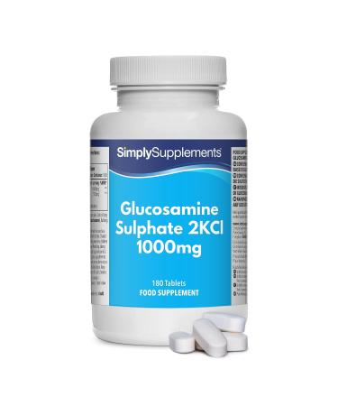 Glucosamine Sulphate 1000mg | 180 Glucosamine Sulphate 2KCl Tablets | Manufactured in The UK