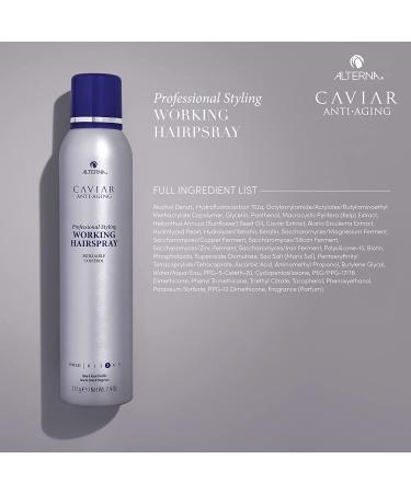 Alterna Caviar Anti-Aging Working Hair Spray 7.4 Fl Oz | Frizz Control & Shine | Sulfate-Free - Buy Online on GoSupps.com