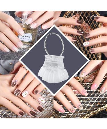 4 Colors Nail Color Card - 50 pcs Nail Art Practice Tips for Manicure and Polish Gel Display (3# Transparent) - Buy Online on GoSupps.com