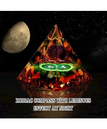 Vuuuuv Horoscope Orgon Pyramid & Aries Medicinal Crystal Gift Set - Zodiac Stones for Healing & Spiritual Growth - Buy Online on GoSupps.com