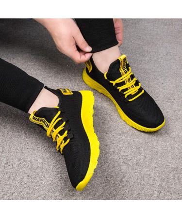 Chidy Men's Lightweight Breathable Running Sneakers - Outdoor Street Shoes - 40 EU Yellow - Buy Online on GoSupps.com