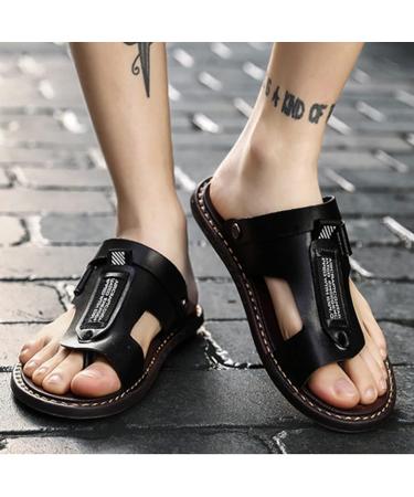 Bunion Splints Beach Flip Flops Men's Orthopedic Sandals - Size 9.5 Black - Buy Online on GoSupps.com