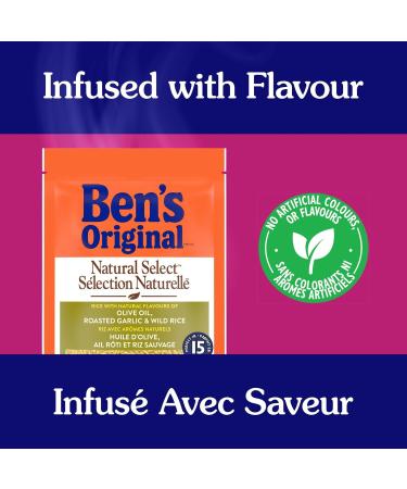 BEN'S ORIGINAL NATURAL SELECT Roasted Olive Oil Roasted Garlic Flavour & Wild Rice Side Dish 365g pouch Olive Oil & Roasted Garlic 365 g (Pack of 1) - Buy Online on GoSupps.com
