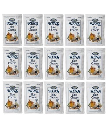 Kens Blue Cheese Salad Dressing Packets - Pack of 15 | Convenient Individual Portions - Buy Online on GoSupps.com