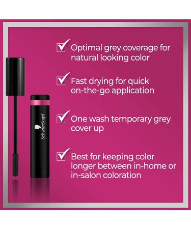Schwarzkopf Hair Mascara Temporary Grey Cover Up for Strands and Roots Dark Blonde 16 ml (Pack of 1) - Buy Online on GoSupps.com