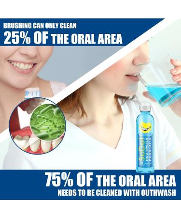 Xirujnfd Teeth Whitening Mouthwash - Organic Sensitive Bad Breath & Calculus Removal (3 Pcs) - Buy Online on GoSupps.com