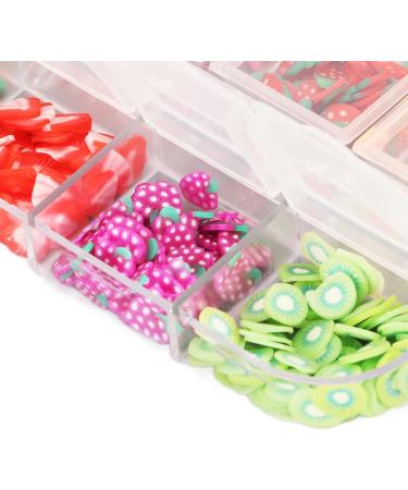 Fruit Nail Glitter Sequin Decorative 5 Boxes Fruit Nail Art Glitter for Party - Buy Online on GoSupps.com