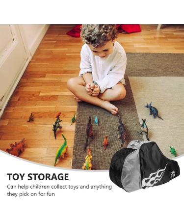 Besportble Kids Ice Skate Bag | Adjustable Shoulder Strap | Roller Skate Inline Skating Shoes Storage | Blue Black - Buy Online on GoSupps.com