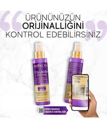  BIOXCIN Bioxcin Collagen & Biotin Volumizing Liquid Conditioner (150 ml) Volume & Shine Leave-in Spray to Combat Hair Loss For Fine and Thin Hair - Buy Online on GoSupps.com