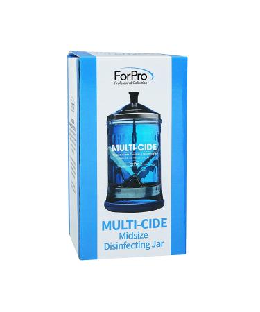 ForPro Multi-Cide Disinfecting Jar - 21oz Midsize Glass Jar for Manicure & Spa Implements - Buy Online on GoSupps.com