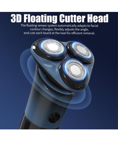 Sejoy Electric Shavers for Men - Rechargeable Self-Sharpening IPX6 Waterproof Razor with Magnetic Head & Quick Release Blade - Skyline Blue - Buy Online on GoSupps.com
