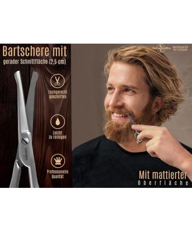 Bartscher Solingen Hair Care Scissors - Rustproof Stainless Steel Micro-Toothing 3.5 inches - Perfect for Beards Ear & Nasal Hair - Made in Germany - Buy Online on GoSupps.com