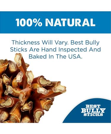 USA Baked & Packed Bully Sticks - 100% Free-Range Grass-Fed Beef - Promotes Dental Health - 8oz Pack - Single-Ingredient & Grain-Free - Buy Online on GoSupps.com