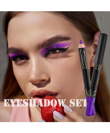 Eyeshadow Stick Waterproof Eyeliners Glitter Eye Shadow Stick Colored Eyeshadow Pencils Eyes Shadow Pencil Makeup Cosmetics Sillervan - Buy Online on GoSupps.com