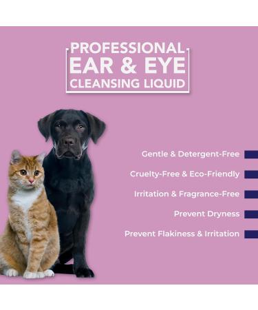 Soos Pet Natural Ear and Eye Clean-Sing Liquid for Dogs and Cats Perfect All-in-one Solution for Safely and Effectively Clean-ing Your Pet s Ears and Eyes - 1x (500ml Bottle) - Buy Online on GoSupps.com