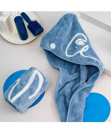 Super Absorbent Black Microfiber Hair Towel - JoJo's Bizarre Adventure | 25x65cm Embroidered Bath & Turban Cap - Buy Online on GoSupps.com
