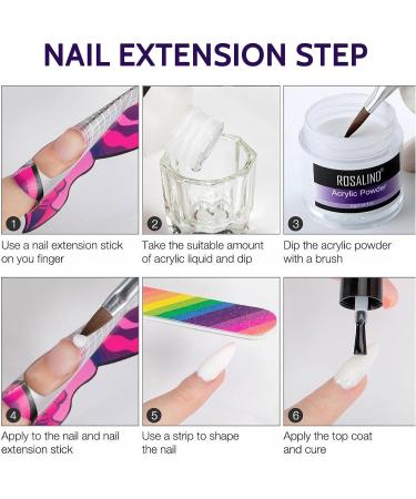 Acrylic Nail Kit - Acrylic Powder Set with Pink White Clear Colors Acrylic Powder and Acrylic Liquid with Acrylic Nail Brush Nail Acrylic Powder Set for Nails Extension Kit Nail Art Pink White Clear 3 Colors - Buy Online on GoSupps.com