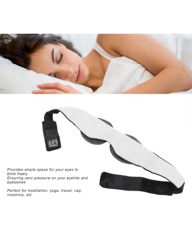Memory Cotton 3D Contoured Eye Patch Light Blocking No Pressure Movable Eye Pad for Sleep Yoga Meditation Grey - Buy Online on GoSupps.com