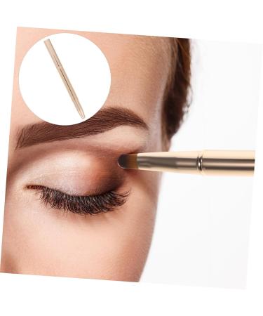 minkissy Double Ended Lipstick Brush Lip Brush for Lipstick Portable Lip Brush Cosmetics Brush Eyeshadow Makeup Brush Lip Mask Brush Eyeshadow Brush Major Powder Brush Miss Artificial Fiber 12x1x1cm Golden - Buy Online on GoSupps.com