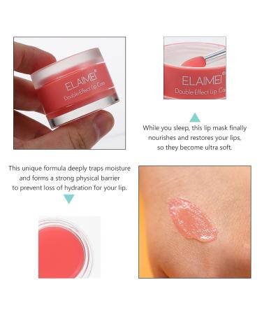 Womens Scrubs Natural Moisturizing Lip Balm - Exfoliating Overnight Lip Moisturizer for Dry Cracked Lips | Hydrating Lip Conditioner & Balm in Pink - Buy Online on GoSupps.com