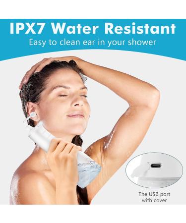 Electric Ear Wax Removal Kit | IPX7 Ear Cleaner for Adults & Kids | 3 Pressure Modes & Cleaning Tool Set - Buy Online on GoSupps.com