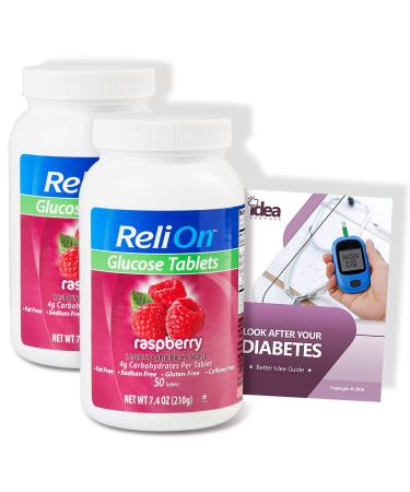 ReliOn Raspberry Glucose Tabs (2 Pack 100ct) +Diabetes - Better Idea Guide