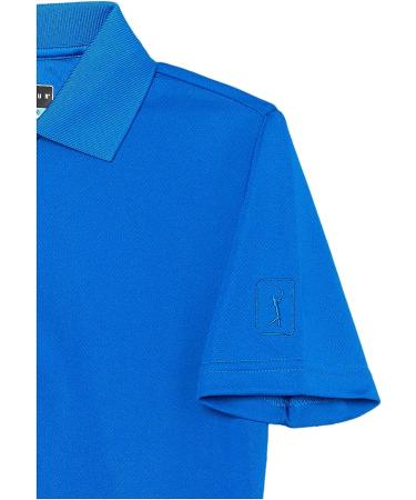 PGA TOUR Boys Short Sleeve Airflux Solid Polo Shirt Small - Classic Blue - Buy Online on GoSupps.com