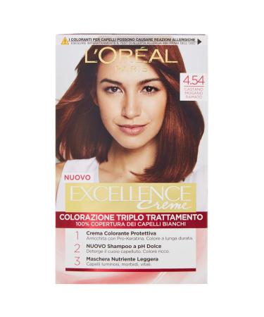 EXCELLANCE N.4 54 castano mogano ramato - The hair dyes - Buy Online on GoSupps.com